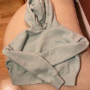 Superdry Athletics Crop Hoodie XS teal